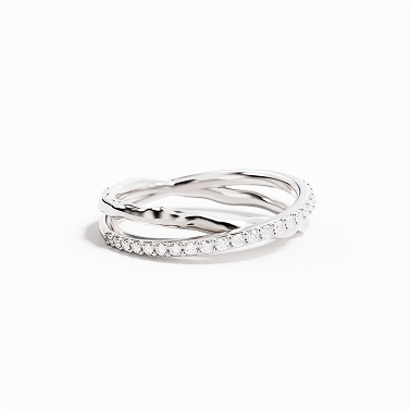 Elegant 950 Pure Silver Hoop 17